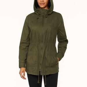 Kenneth Cole Reaction Utility Anorak Jacket Women’s Medium Green Zip Front